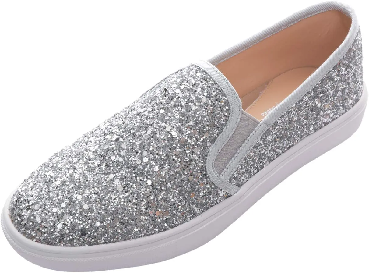 FEVERSOLE Women's Fashion Slip-On Sneaker Casual Flat Loafers