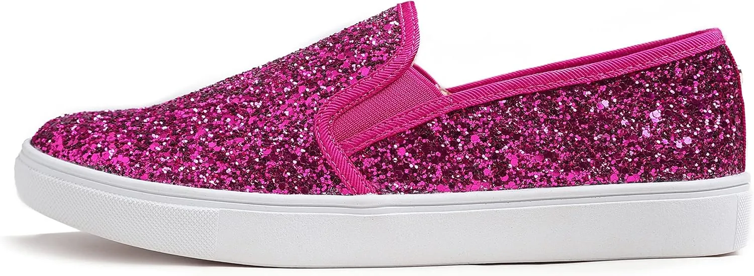 FEVERSOLE Women's Fashion Slip-On Sneaker Casual Flat Loafers