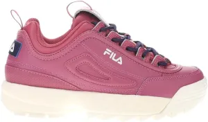 Fila Women's Disruptor II Premium Shoes, Heather Rose/Malaga/Gardenia, 10 M
