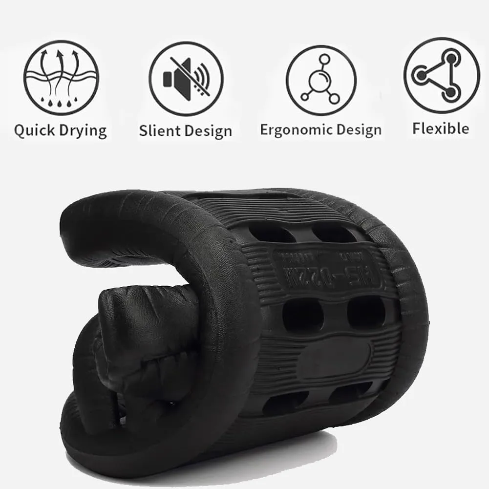FINLEEO Shower Sandals with Drainage Holes - Quick Drying Bathroom & Gym Slippers for Men and Women