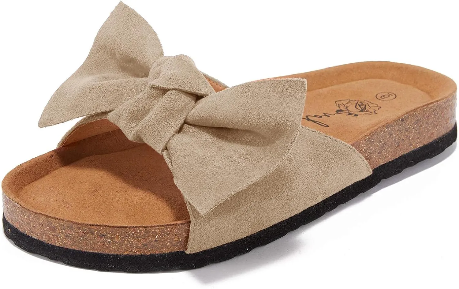 FISACE Womens Slip On Flip Flops Ring Toe Strappy Summer Gladiator Flat Sandals