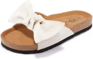 FISACE Womens Slip On Flip Flops Ring Toe Strappy Summer Gladiator Flat Sandals