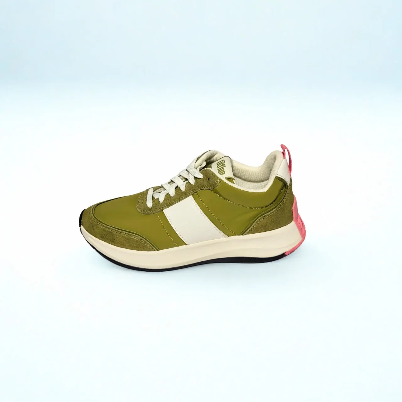 Fitflop F-MODE FLOW FABRIC/SUEDE/LEATHER FLATFORM camo/green sneaker
