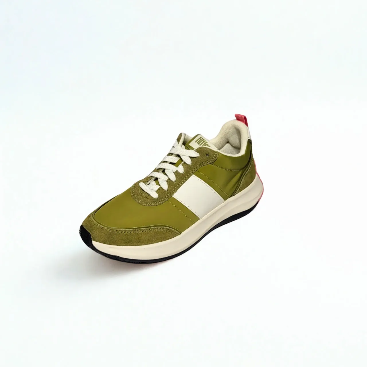Fitflop F-MODE FLOW FABRIC/SUEDE/LEATHER FLATFORM camo/green sneaker