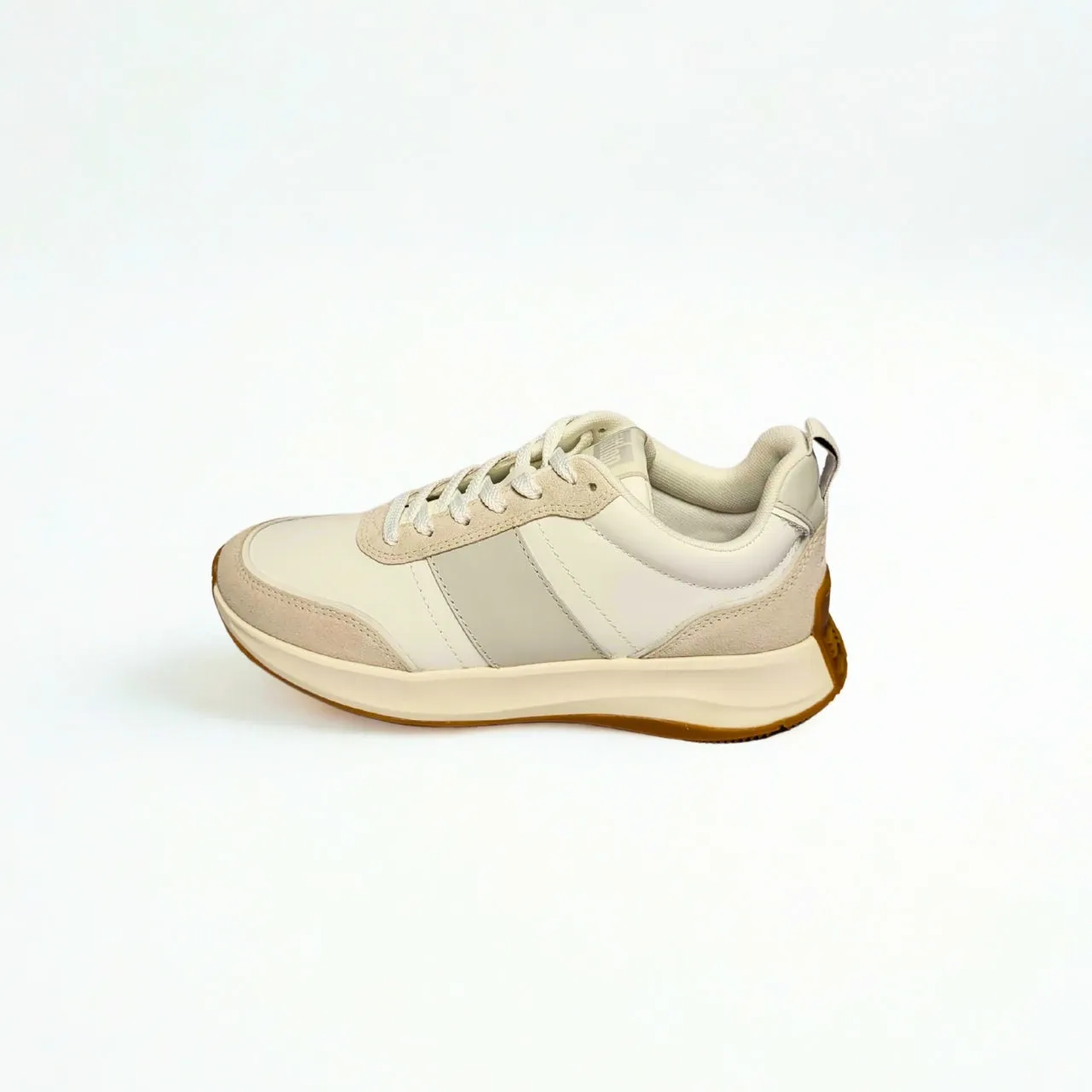 Fitflop F-MODE FLOW FABRIC/SUEDE/LEATHER white sneaker