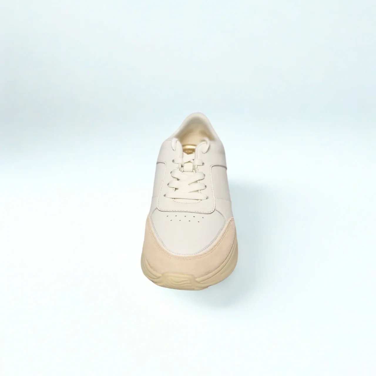 Fitflop F-MODE LEATHER/SUEDE/METALLIC FLATFORM white/platino sneaker