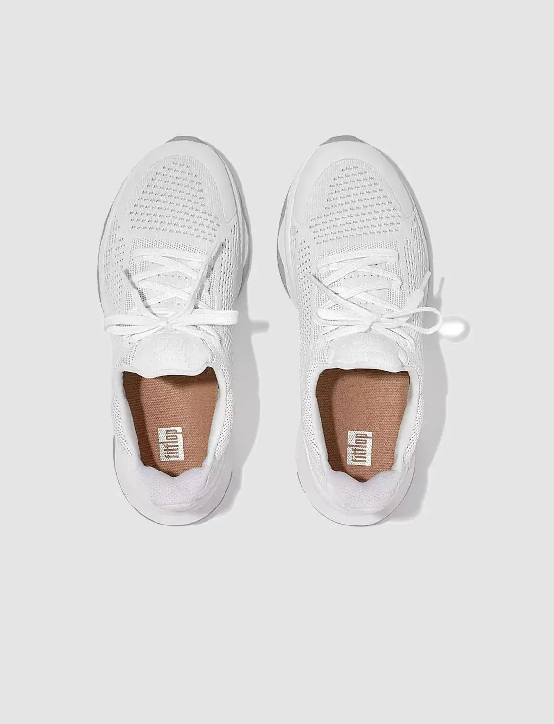 FitFlop VITAMIN FFX GB7 Knit White Women's Sports Shoes - SCB-4638