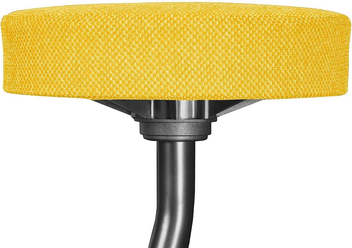 Fitness Seat, ADHD Chair Stool for Stability, Balance, Yoga, Office, School, Wellness, Active Sitting with Non-Slip Base and Washable Seat Cover