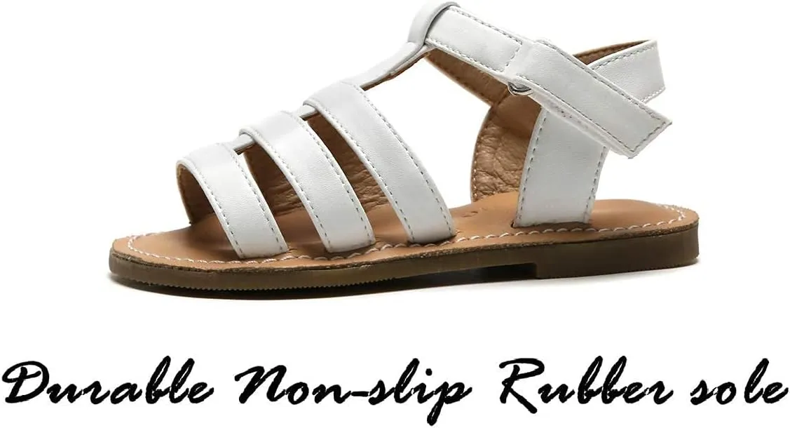 Flaryzone Toddler/Little Kids' Classic Rome Open-Toe Flat Sandals