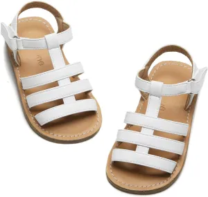 Flaryzone Toddler/Little Kids' Classic Rome Open-Toe Flat Sandals