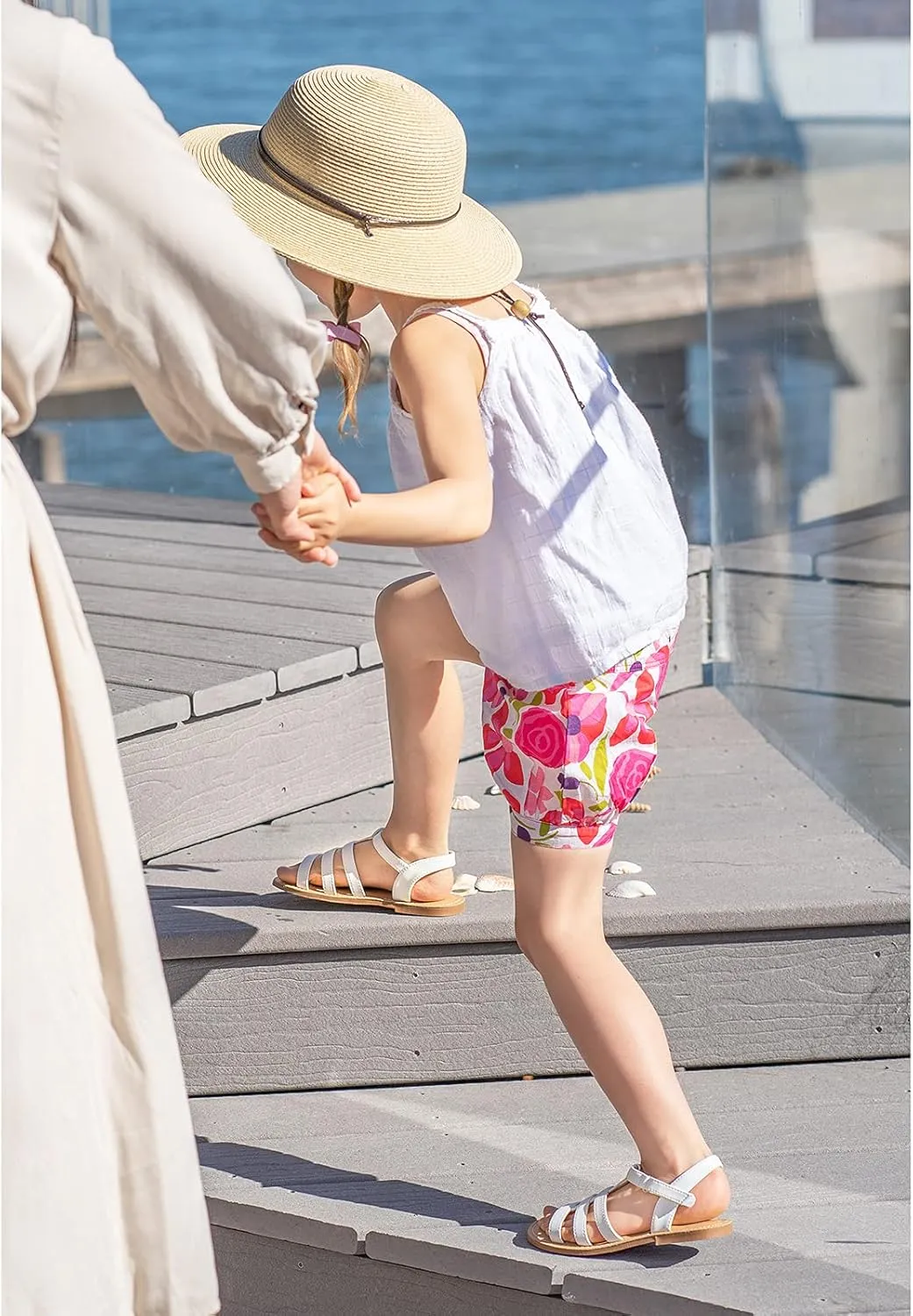 Flaryzone Toddler/Little Kids' Classic Rome Open-Toe Flat Sandals