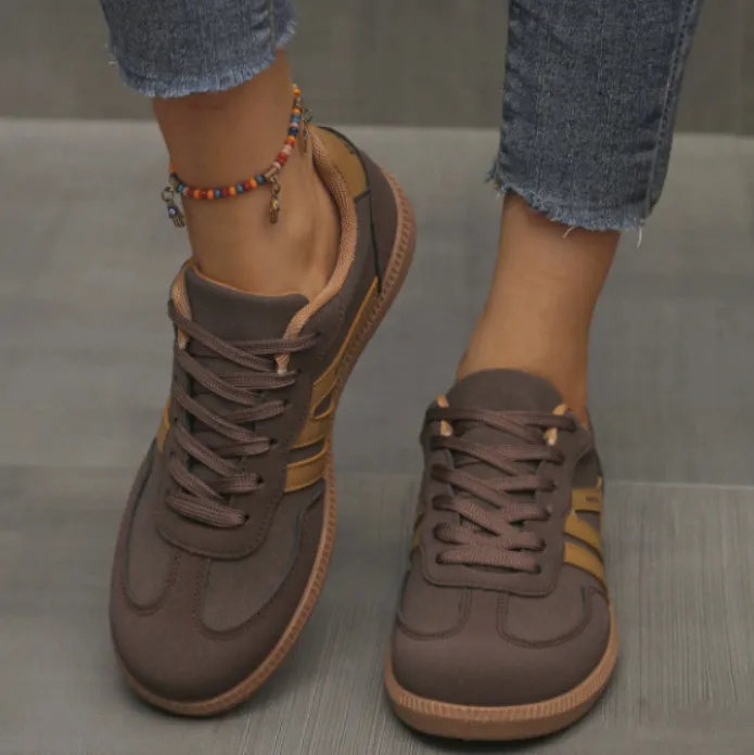 Flat Lace-up Non-Slip Shoes