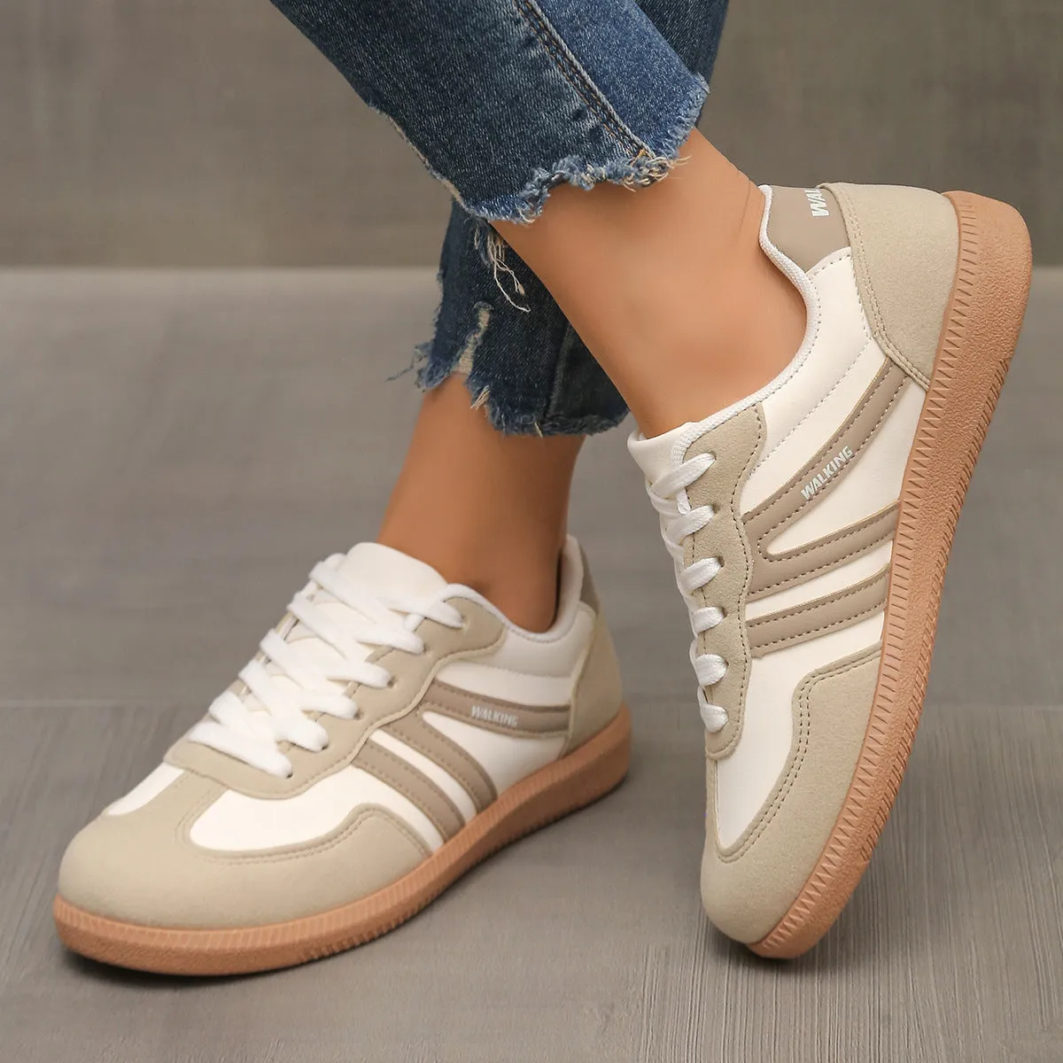Flat Lace-up Non-Slip Shoes