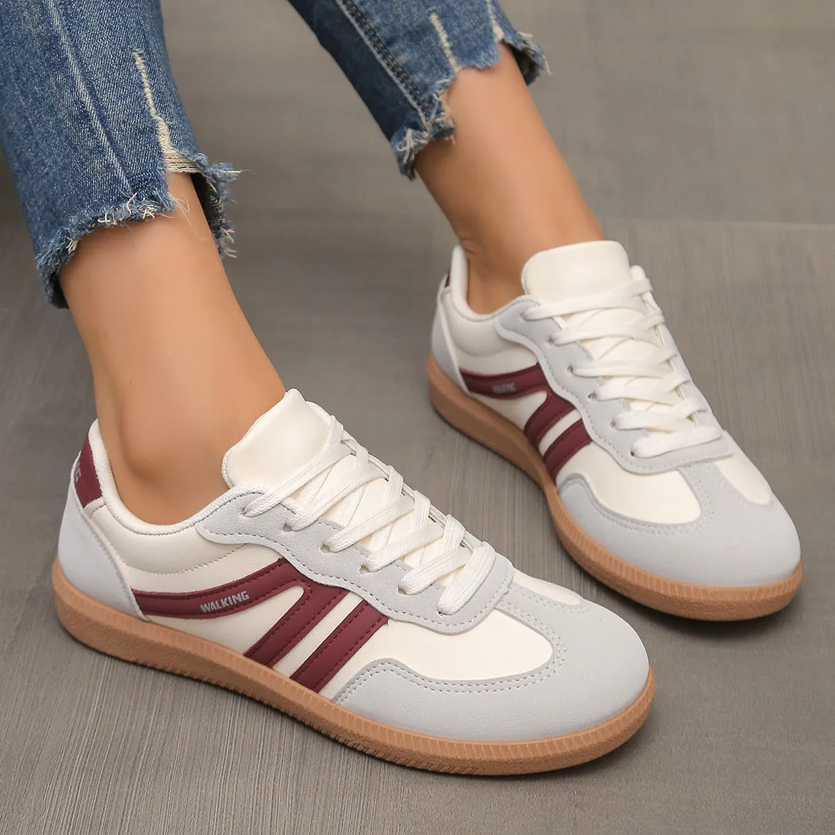 Flat Lace-up Non-Slip Shoes