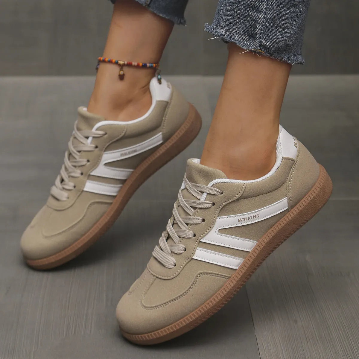 Flat Lace-up Non-Slip Shoes