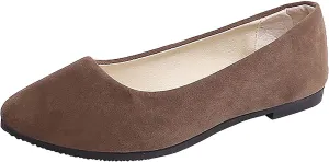 Flat Shoes for Women Slip On Comfortable Walking Ballerina Shoes Ladies Cute Ballet Flats Pumps Low Wedge Dolly Shoes