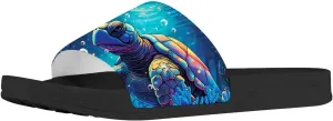 Forchrinse Colorful Tie Dye Butterfly Mens Womens Slide Sandals Lightweight Open Toe Slippers Comfort Slides for Indoor Outdoor