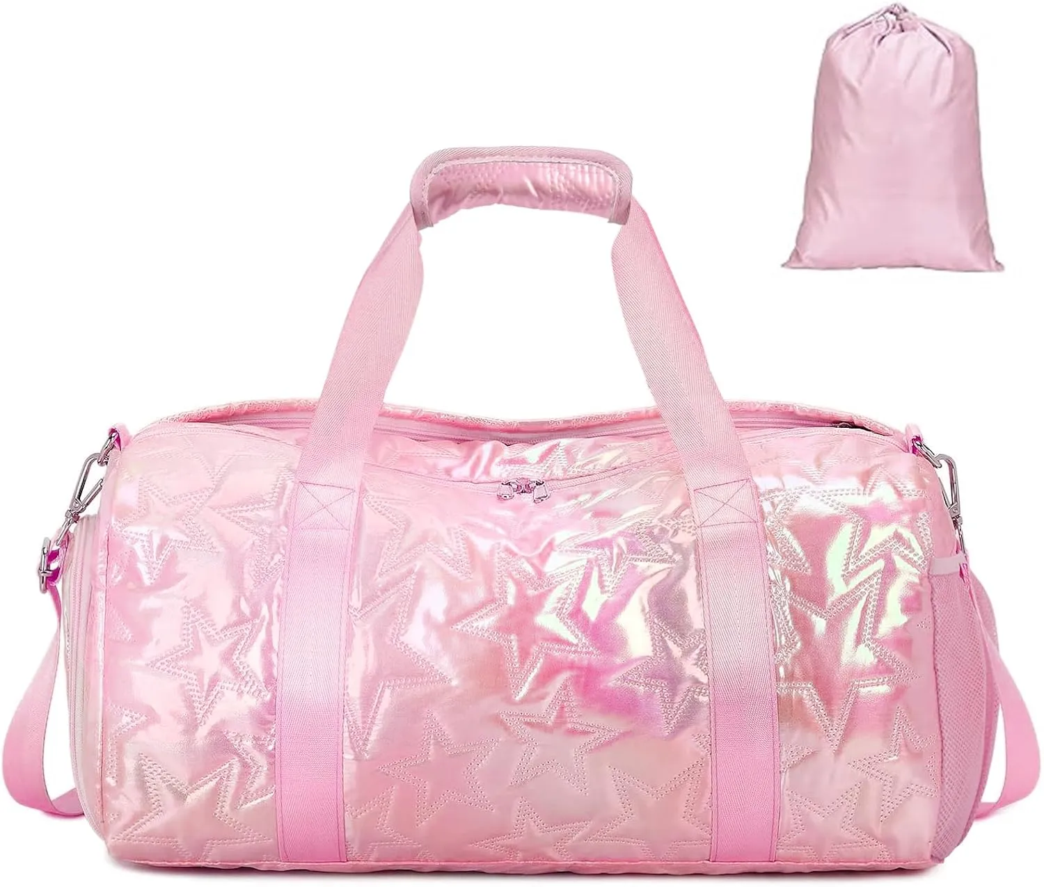 Forestfish Dance Bag For Girls, Small Gym Bag With Shoes Compartment Weekender Overnight Bag For Travel Lightweight Waterproof