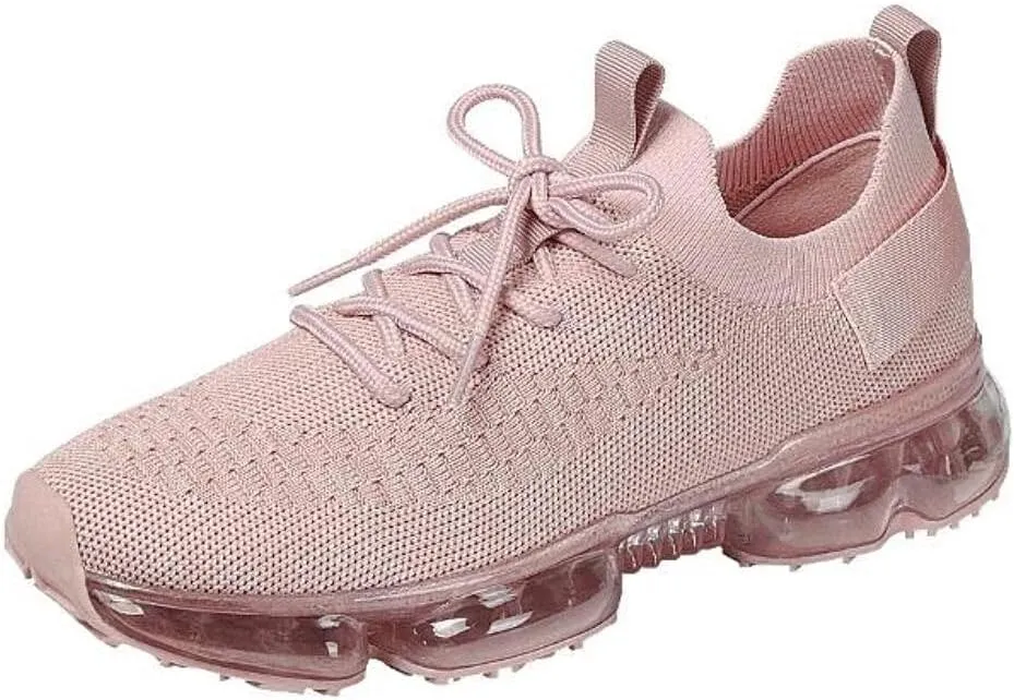 Forever Link Womens Air Cushion Fashion Sneakers Breathable Lightweight Walking Shoes