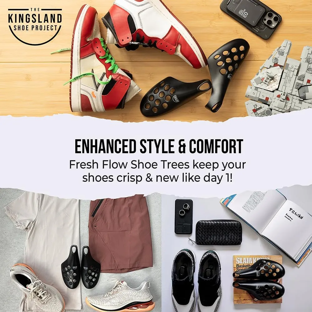 Fresh Flow Shoe Trees for Sneakers & Shoes, Travel Shoe Trees for Men & Women