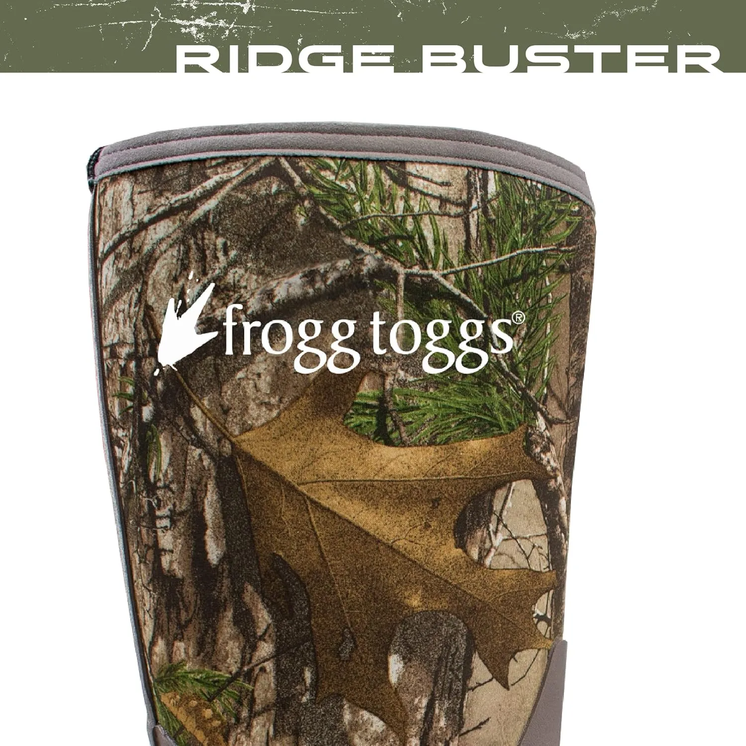 FROGG TOGGS Men's Ridge Buster Waterproof, Insulated Rubber Hunting Boot Neoprene and Thinsulate