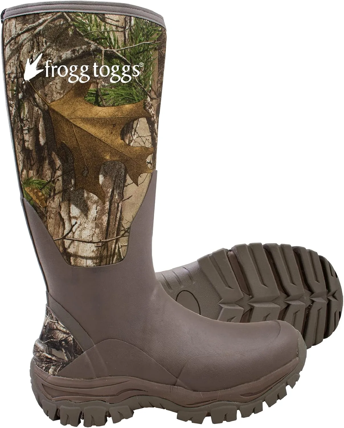 FROGG TOGGS Men's Ridge Buster Waterproof, Insulated Rubber Hunting Boot Neoprene and Thinsulate