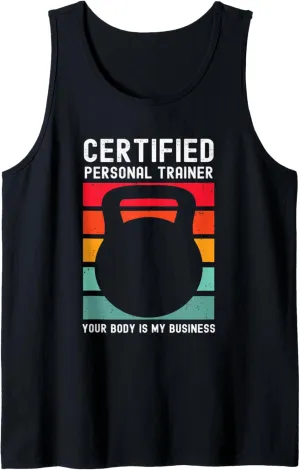 Funny Trainer Fitness Certified Personal Trainer Tank Top