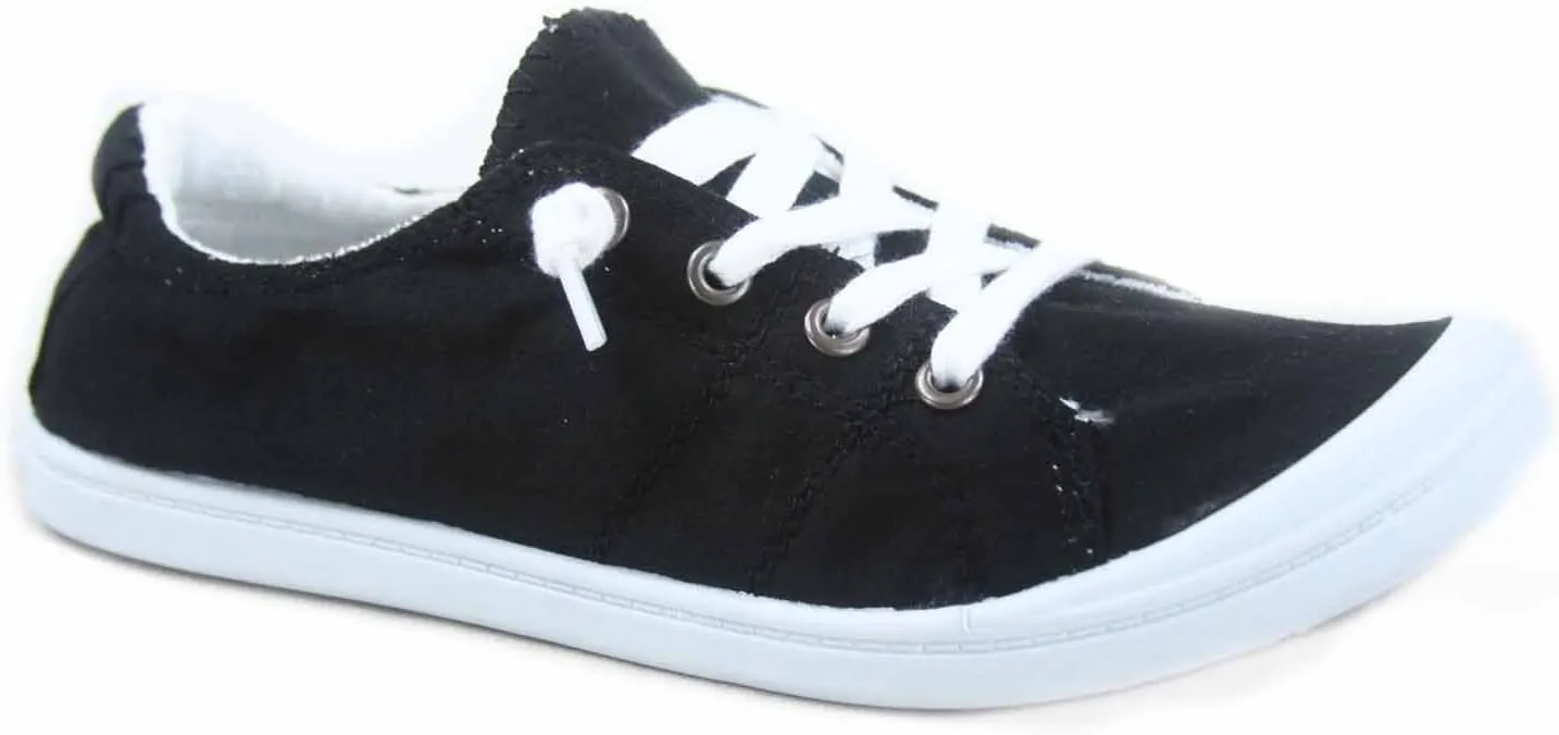 FZ-Comfort-01 Women's Cute Comfort Slip On Flat Heel Round Toe Sneaker Shoes
