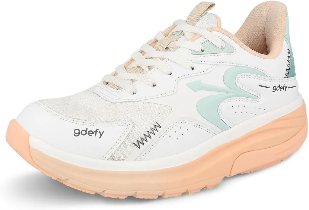 G-DEFY Energiya Women’s Cross Trainer Shoe | Heel Support | VersoShock Technology for Pain Associated with Prolonged Standing or Walking | Arch Support | Diabetic Shoes | Wide Shoes | Free Orthotic