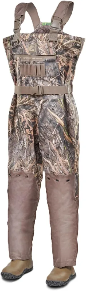 Gator Waders Mens Shield Series Insulated Breathable Hunting Waders, Realtree Max 5