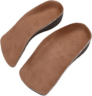Gatuida Cork Orthotic Insoles Men's Shoe Inserts Heel Pads for Arch Support Breathable Half Insoles for Women