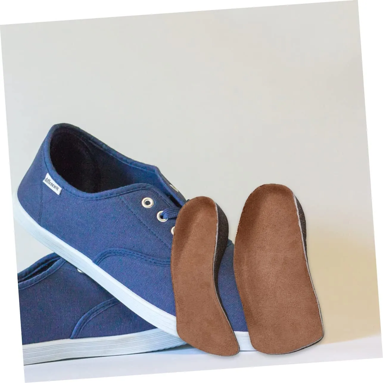 Gatuida Cork Orthotic Insoles Men's Shoe Inserts Heel Pads for Arch Support Breathable Half Insoles for Women