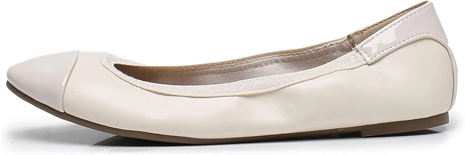 GAWBAW Women's Ballet Flats Shoes - Slip on Casual Flats Round Toe Walking Ballerina Shoes for Women