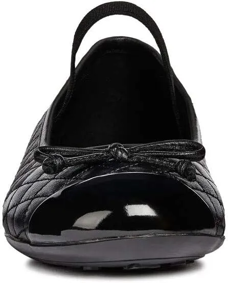 Geox Girl Plie 49 Quilted Leather Slip-On Ballet Flat Mary Jane