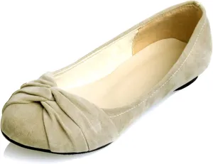 Gicoiz Round Toe Flats Womens Slip On Work Dolly Shoes