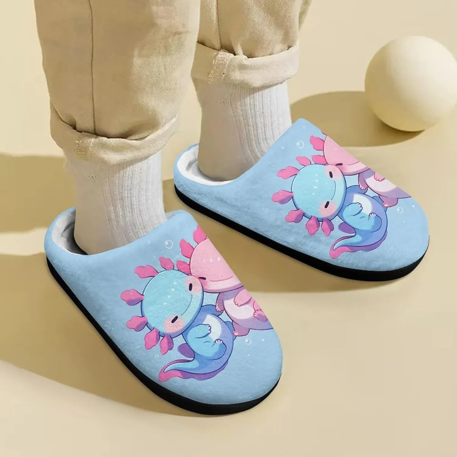 Girls Slippers Size 9-15 Kids Winter Warm Cotton Slipper Indoor Bedroom Home Slipper