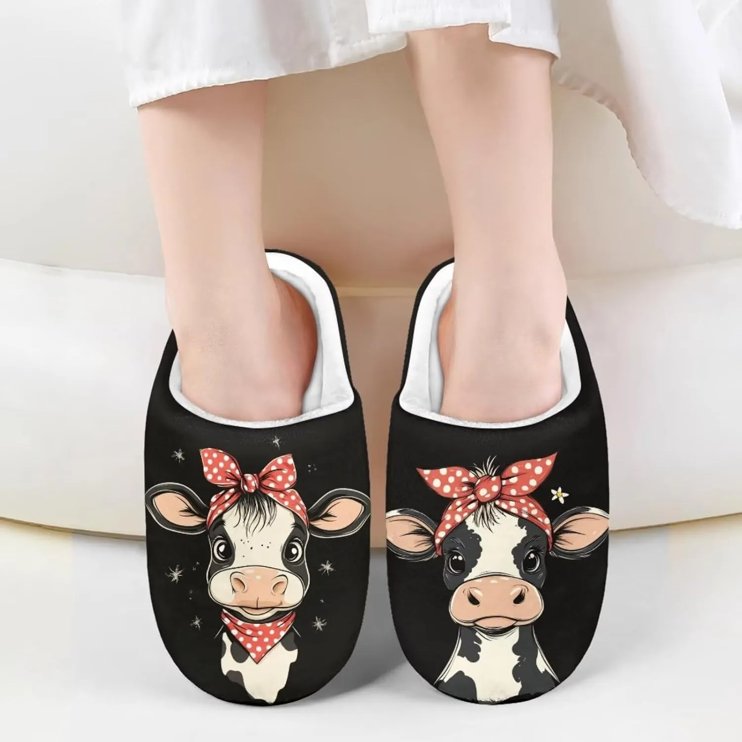 Girls Slippers Size 9-15 Kids Winter Warm Cotton Slipper Indoor Bedroom Home Slipper