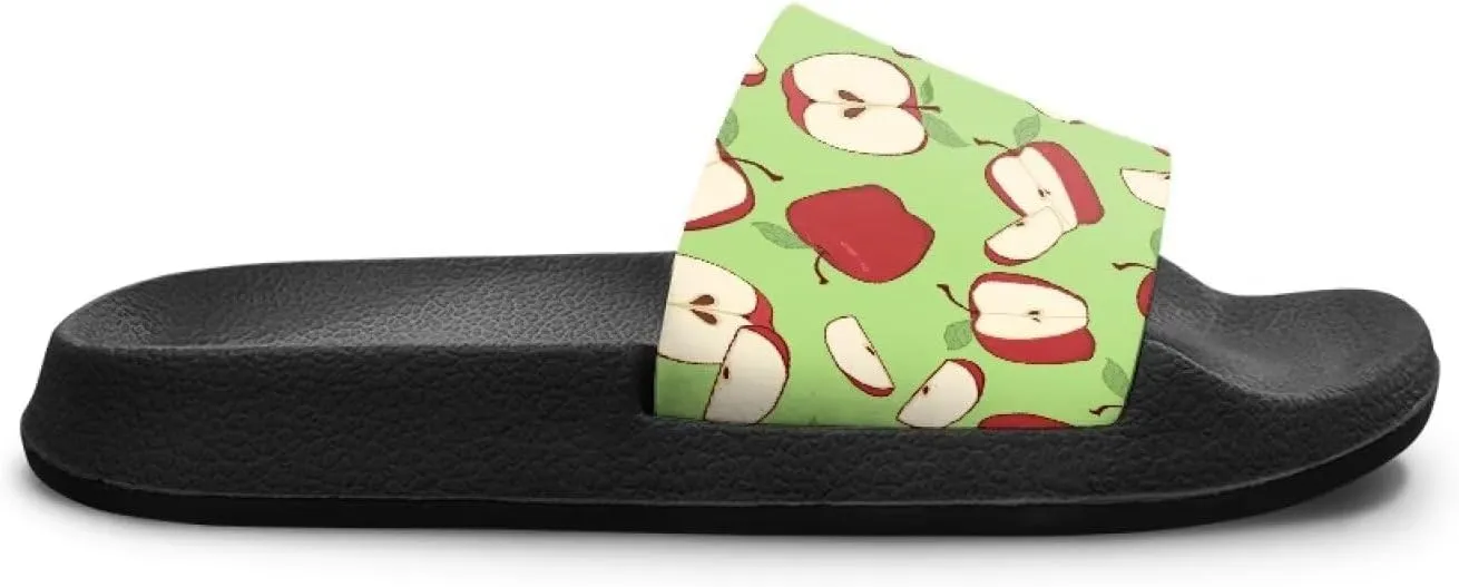 Girls Summer Beach Slippers Open Toe Non Slip Sandals Lightweight Flat Sandals Bathroom Soft Sole Shoes