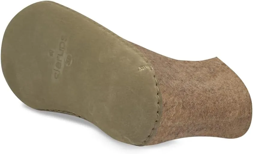 Glerups 100% Gotland Sheep Wool Boot Slipper with leather sole - Unisex