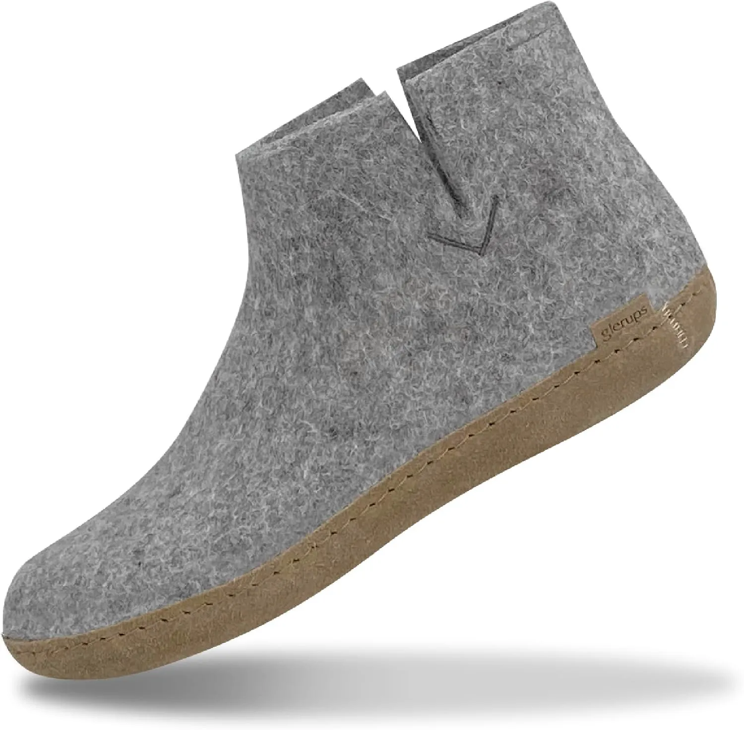 Glerups 100% Gotland Sheep Wool Boot Slipper with leather sole - Unisex