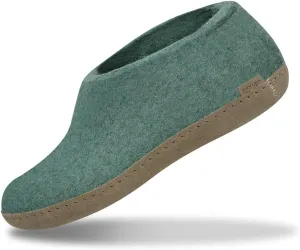 Glerups 100% Gotland Sheep Wool Boot Slipper with leather sole - Unisex
