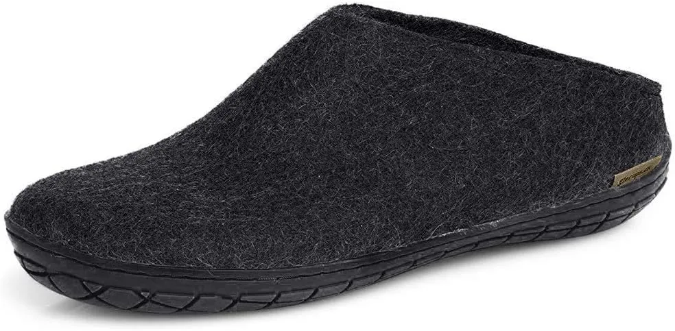 Glerups 100% Gotland Sheep Wool Slipper with rubber sole - Unisex Slip-on