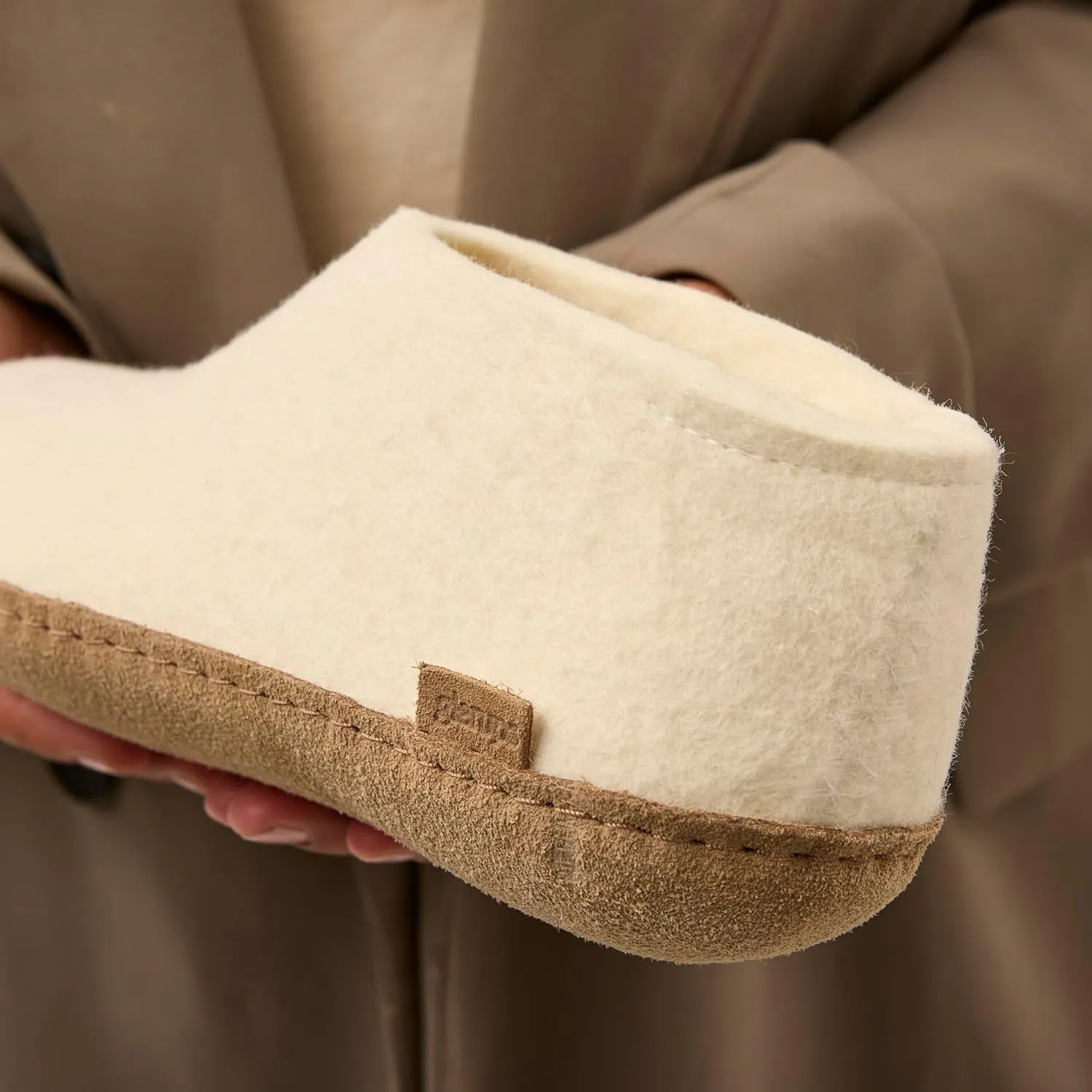 Glerups 100% high quality wool mix Boot Slipper with leather sole - Unisex