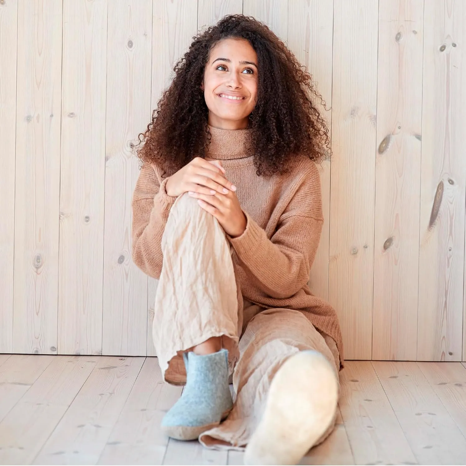 Glerups 100% high quality wool mix Boot Slipper with leather sole - Unisex