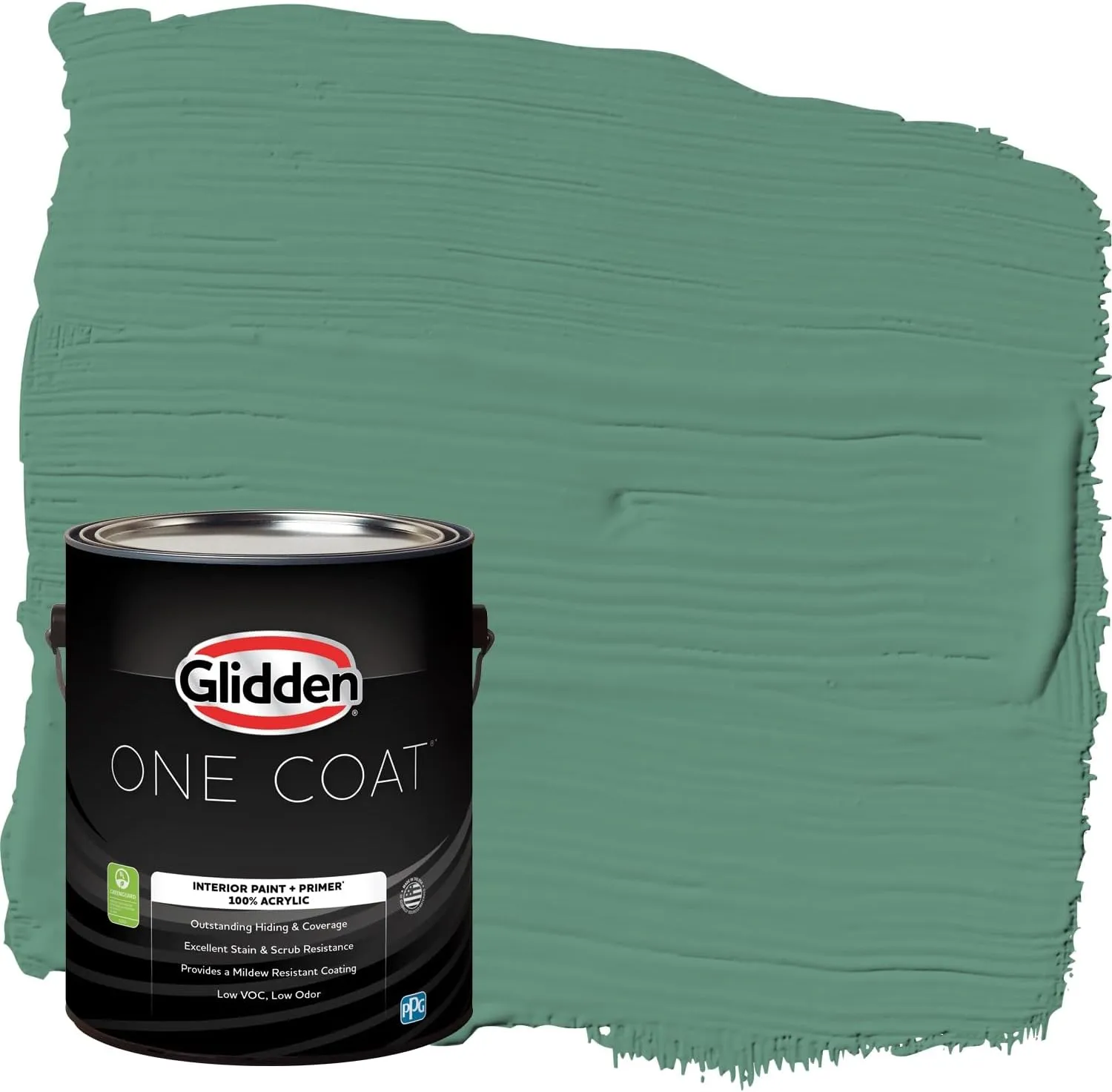 Glidden One Coat 1 gal. Sheffield/Green Flat Interior Paint with Primer