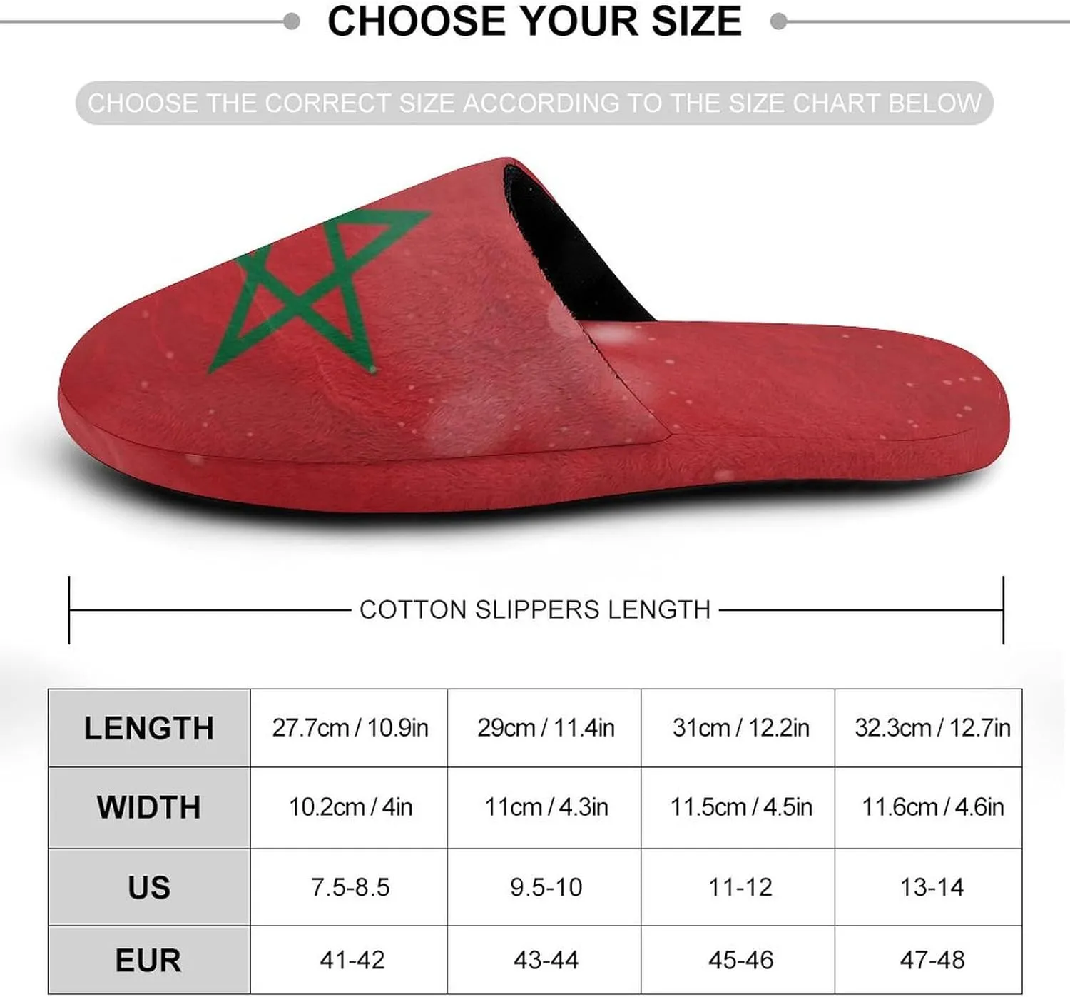 Glittering Halo Morocco Men's Slipper Non Slip Comfortable Winter Warm Home House Shoes Indoor Slippers