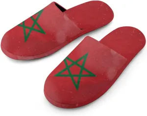 Glittering Halo Morocco Men's Slipper Non Slip Comfortable Winter Warm Home House Shoes Indoor Slippers