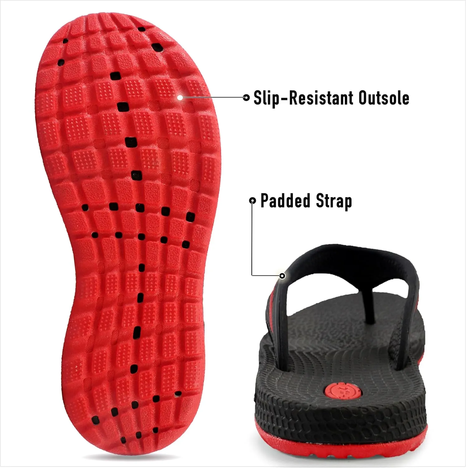 Gold Pigeon Shoes SIMPLUS Unisex Ultra-Cuhion Yoga Mat Flip-Flops with Heel Support