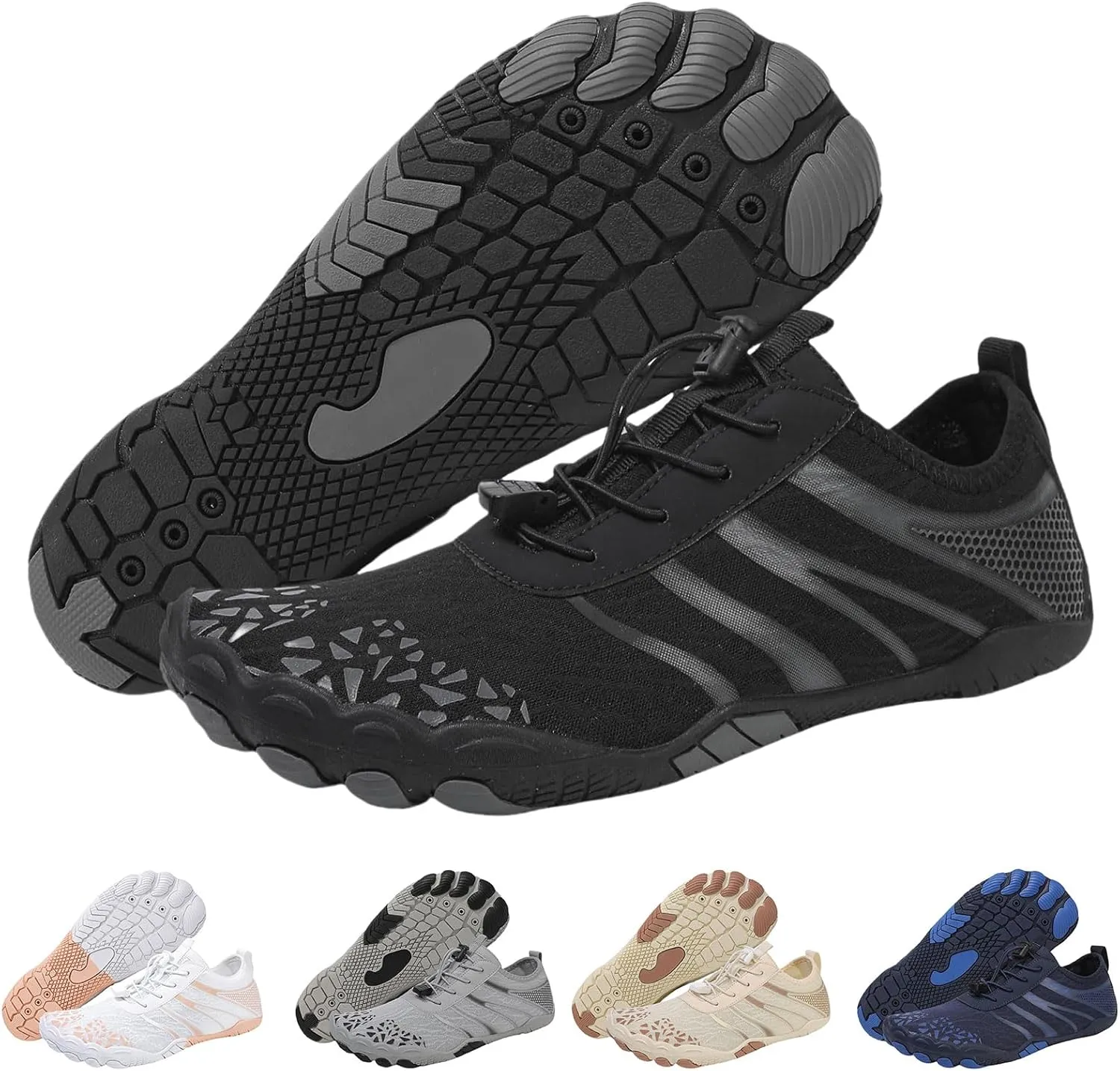 Grounded Footwear for Women Men Lightweight Breathable Non-Slip Athletic Footwear,Wide Toe & Non-Slip Barefoot Shoes Swimming Surf Hiking Walking Quick Dry Water Shoes.Outdoor Casual Comfort Wear