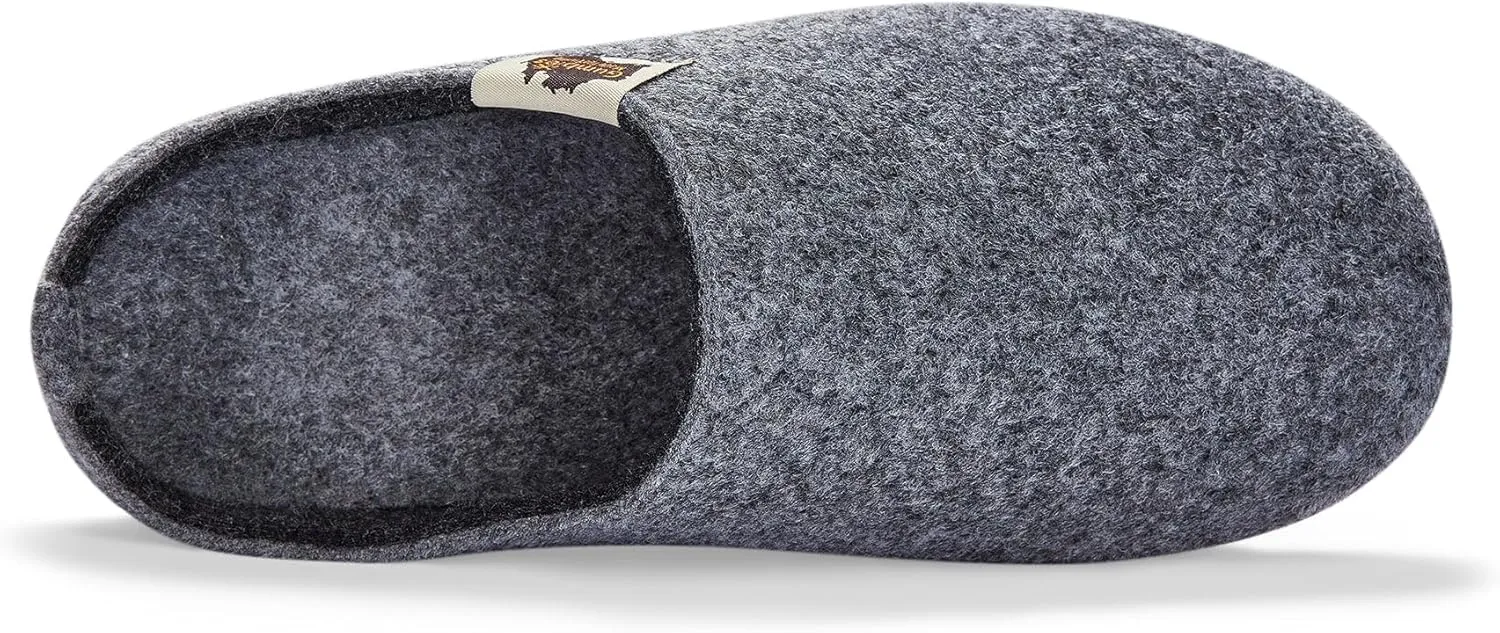 Gumbies Outback Slippers for Indoors and Outdoors, Eco-friendly Felt Uppers, Recycled Rubber Outsoles - Comfort Guaranteed